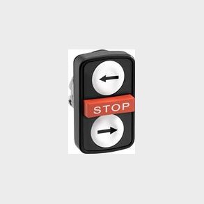 Sort Bezel Double  Trykknap Wi