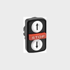 Sort Bezel Double  Trykknap Wi