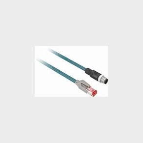 Pur Eth.Kabel M12 Lige/Rj45 10M