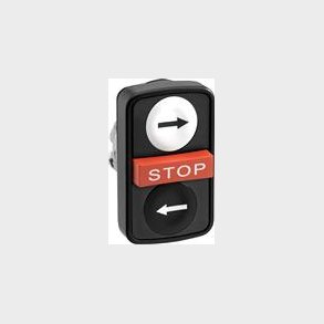 Sort Bezel Double  Trykknap Wi