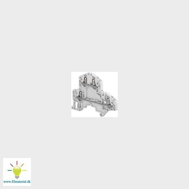 Dobbel Fjederklemme 2,5Mm2 Gr