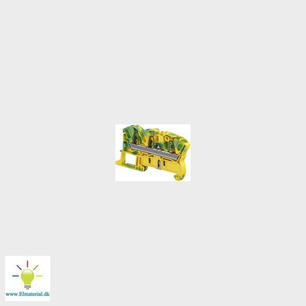 Fjederklemme 4Mm2 Pe Grn/Gul