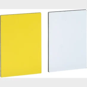 Skilt Hvid/Gul U/Tekst  Zby5102