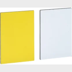 Skilt hvid/gul uden tekst ZBY5102