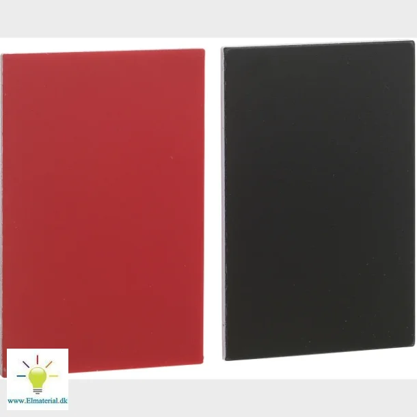 Skilt sort/rd uden tekst ZBY5101