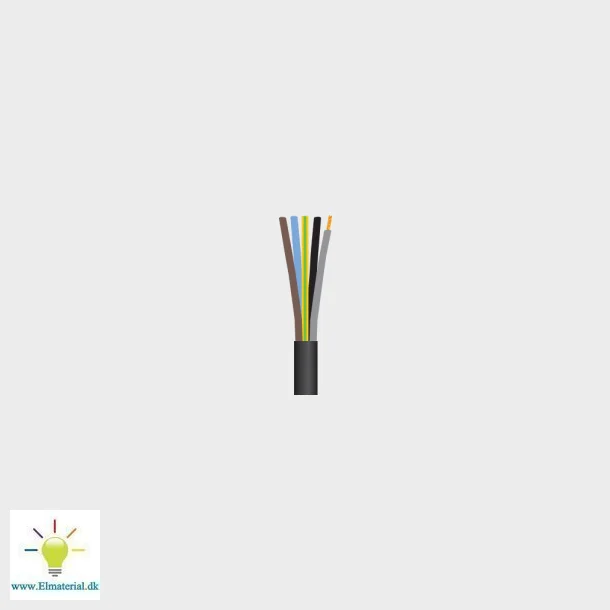 Plastmantelkabel H05VV-F svart 5G1.5