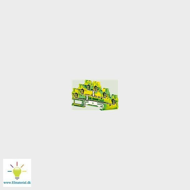 3-Etageklemme Fjeder 2,5Mm&sup2;, Gul/Grn