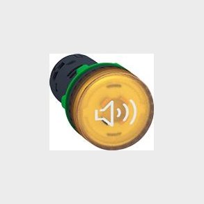 Lydgiver &macr;22 Gul M/Led 120V Ac/Dc