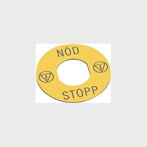 M&frac34;rkeplade &macr;60 Gul 