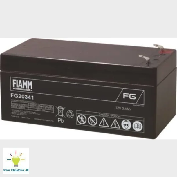 Fiamm Blybatteri 12V/3,4Ah