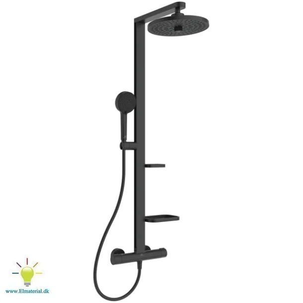 Alu+ Brusesystem+Termostat Silk Black