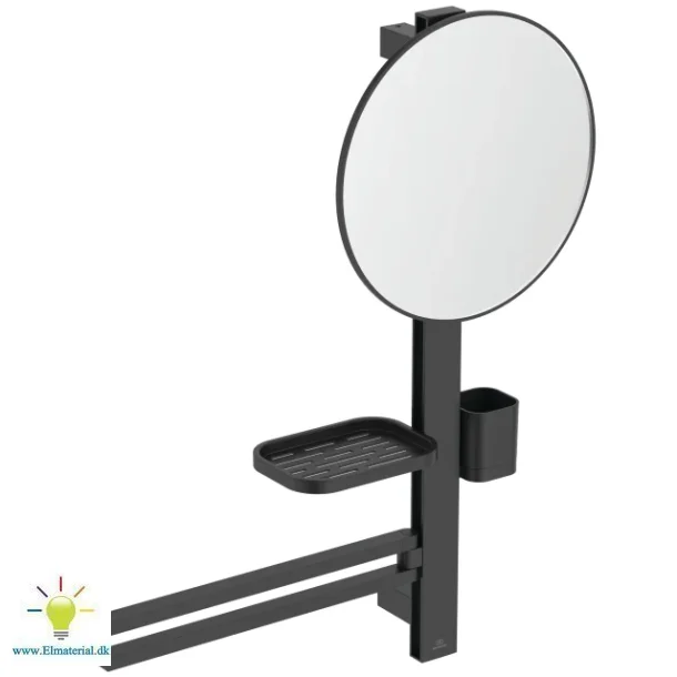 Alu+ Spejl &amp; Hylde System Silk Black