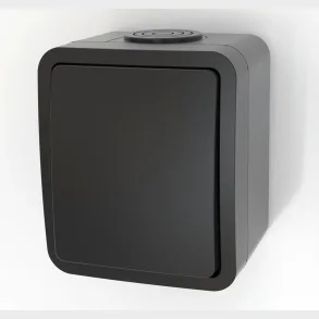 Afbryder korrespondance 10A 1P IP54 sort