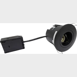 Uni Install G2, GU10, rund, mat sort, inden- og udend�rs brug