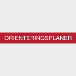 Skilt "ORIENTERINGSPLANER"200X38