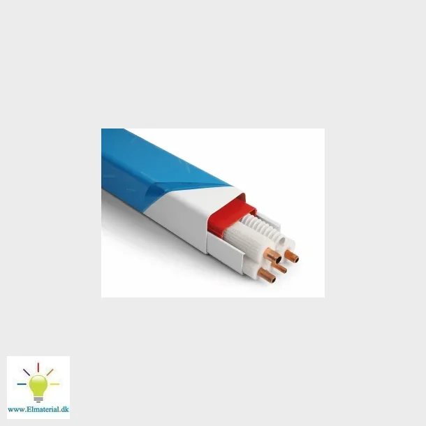 Kanal 80 X 60 Mm - Hvid 2 Meter