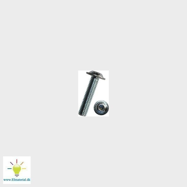 Skrue Buttonhead M6X8Mm Sort 6-Kt 4Mm