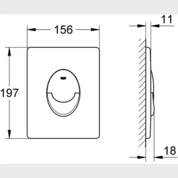 Krom Betjeningsplade Skate Air