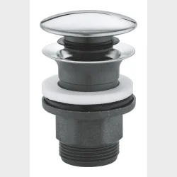 Push Open Bundventil 1 1/4" Krom