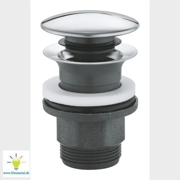 Push Open Bundventil 1 1/4" Krom