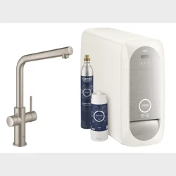 Blue Home Duo Armatur Steel L-Tud