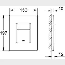 Krom Betjeningsplade Skate Cosmopolitan