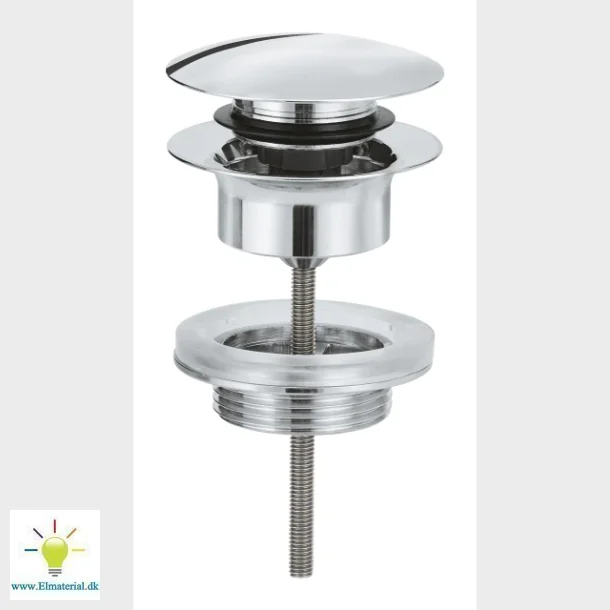 Krom Pop-Up Bundventil 1 1/4"