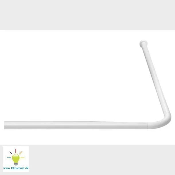 Universal Brusestang Hvid Alu 20Mm