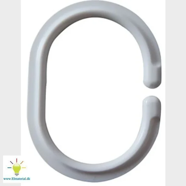 Forhngsringe 12 Stk. Hvid Plast