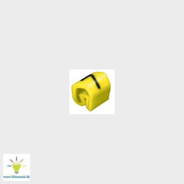 Ledningsm&frac34;rke 7 Gul Cli C 02-3