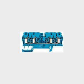 Gennnemgangsklem. Zdu2,5/4An Bl