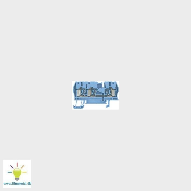 Gennnemgangsklem. Zdu2,5/3An Bl