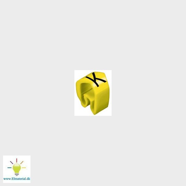 Ledningsm&frac34;rke K Gul Cli C 2-4