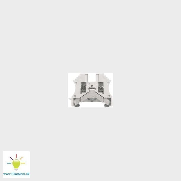 Sk&frac34;rmklemme Hvid Skrue M.Skinne