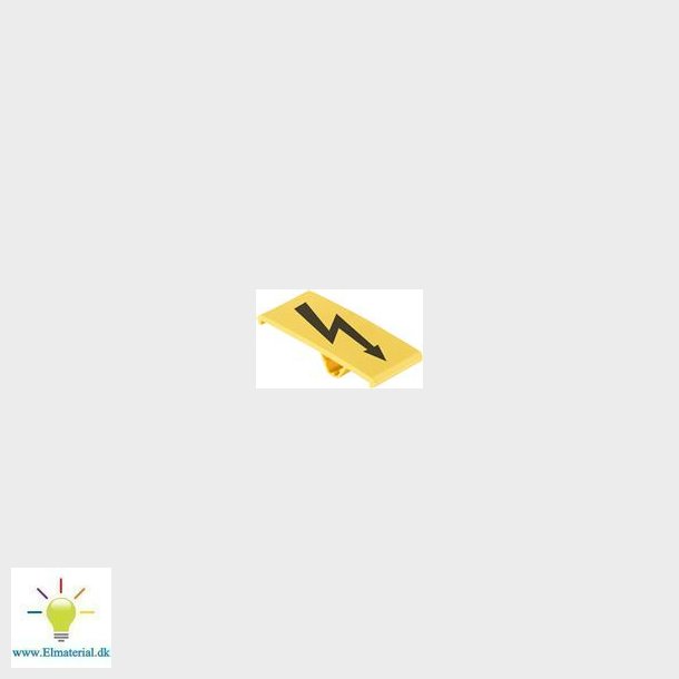 Afd&frac34;kningsskilt Wad27 Gul M/Lyn