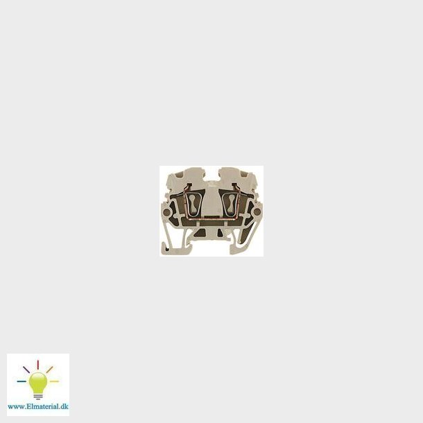 Gennemgangsklemme Beige