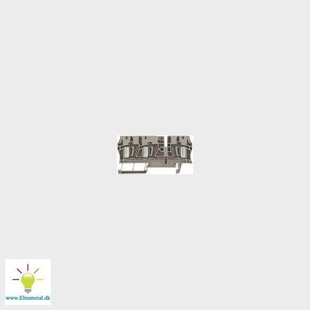 Gennemgangsklemme Beige Fjeder/