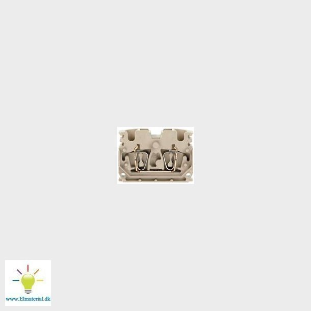 Endeklemme Beige 2Xfjeder