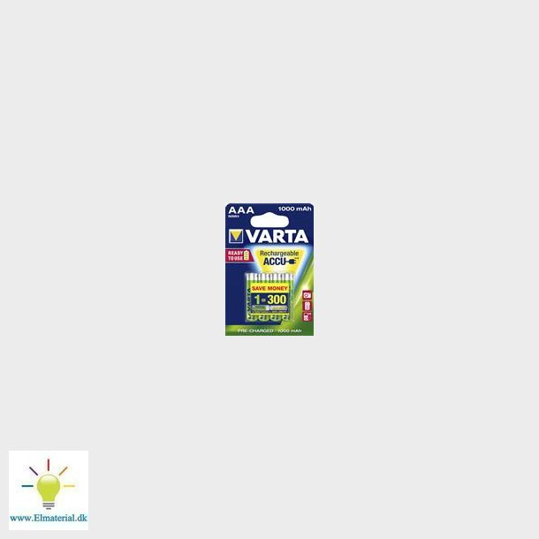 Genopladeligt Batteri Aaa 1000Mah 4-Pak
