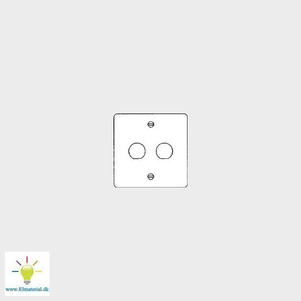 Peha Midterplade Hvid Bnc/Tnc 2 Modul.