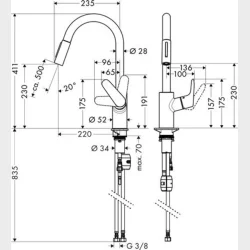 Focus Kkkenarmatur M/Udtrksbruser