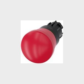 Nödstopp Paddhattstryck, 40Mm, Röd