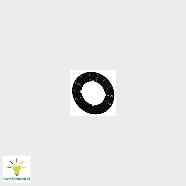 Labeling Plade Til Potentiometer, Sort