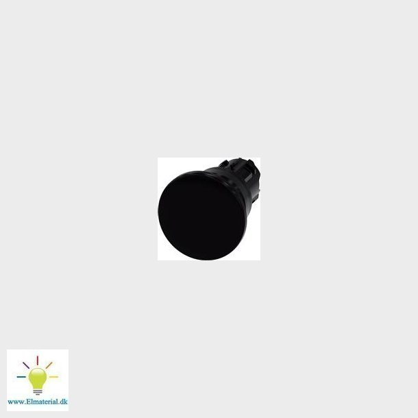 Paddehatte Trykknap, 40Mm, Sort