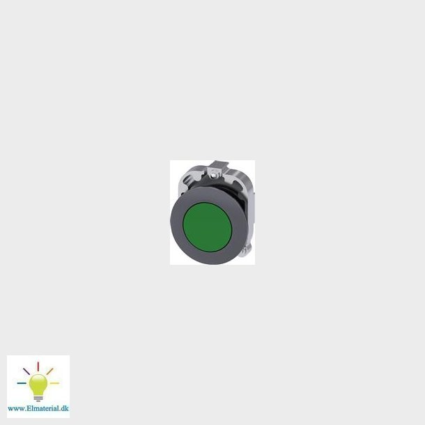 Trykknap, 30Mm, Rund, Metal, Grn