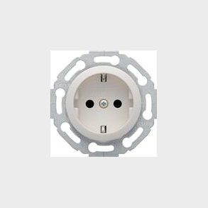 Stikkontakt 1930 Glas Hvid Blank