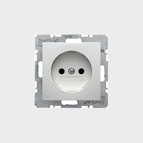 Stikkontakt Uden Jordben S./B. Hvid