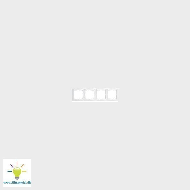 Ramme 4 Modul M/Labelfelt Vandret S Hvid