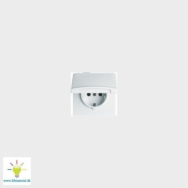 Stikkontakt (Aw44) Enkelt 16A 1M Hvid