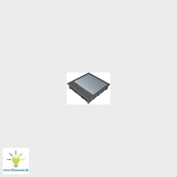 Gulvboks Q12 For  5Mm Lgdybde Sort